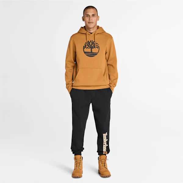 Timberland Tree Logo Hoodie – Tarwe/Zwart Timberland Tree Logo Hoodie – Tarwe/Zwart