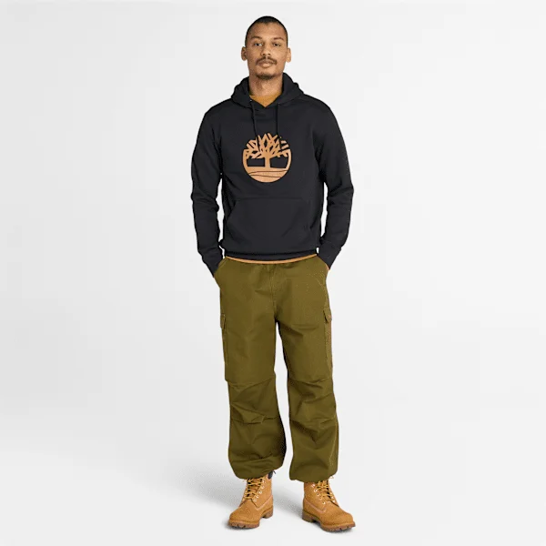 Timberland Tree Logo Hoodie – Zwart/Tarwe Timberland Tree Logo Hoodie – Zwart/Tarwe