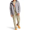 Timberland waterdichte jas met capuchon en ritssluiting, grijs