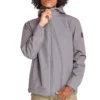 Timberland waterdichte jas met capuchon en ritssluiting, grijs