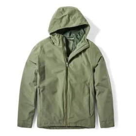 Timberland waterdichte jas met capuchon en ritssluiting Groen