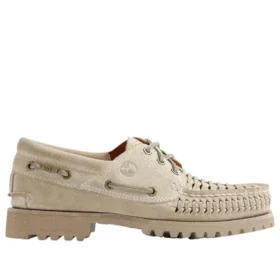 Timberland x END. Authentic 3-Eye Boat “White”