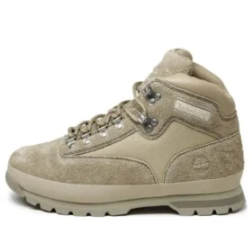 Timberland x Nonnative Euro Hiker leren en stoffen halfhoge wandelschoen “LT Beige Suede”