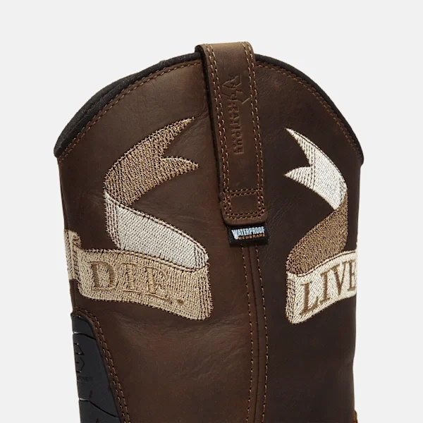 True Grit Live Free or Die waterdichte werklaars met zachte neus voor heren True Grit Live Free or Die waterdichte werklaars met zachte neus voor heren