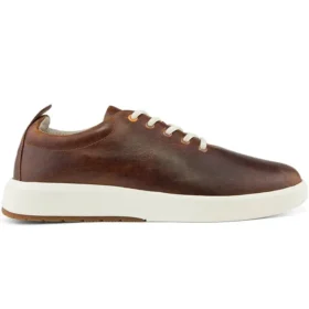 Truecloud Ek+ leren sneakers “Bruin”