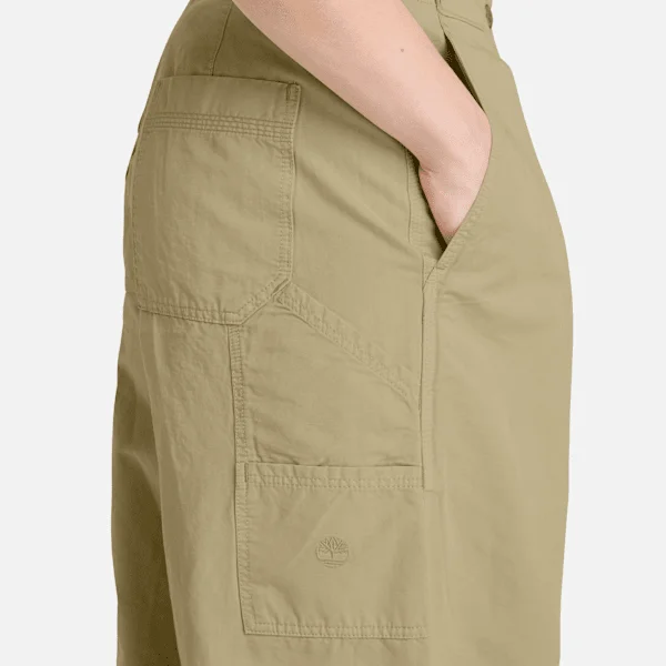 Utility-broek van katoen en linnen voor dames Utility-broek van katoen en linnen voor dames