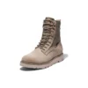 Vibram waterdichte laarzen van leer en stof “Beige Suede”