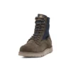 Vibram waterdichte laarzen van leer en stof “Olive Green Suede”