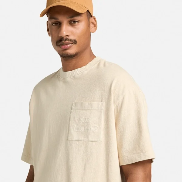 Zwaar T-shirt met borstzak voor heren Zwaar T-shirt met borstzak voor heren